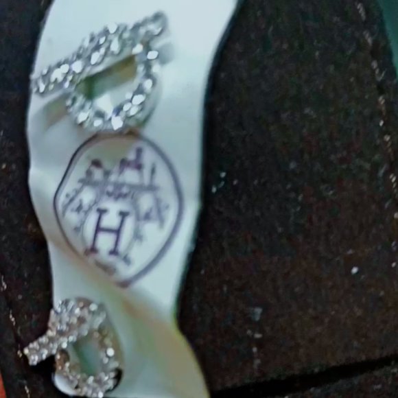 HERMÉS WHITE GOLD 750/1000. 22 K DIAMOND FINESSE EARRINGS - Picture 2 of 3